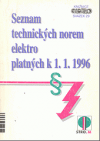 Seznam technických norem elektro platných k 1.1.1996