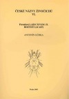 České názvy živočichů VI. Pavoukovci (Arachnida). II. obálka knihy