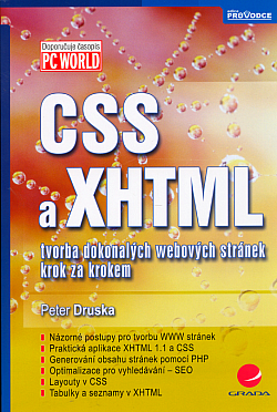 CSS a XHTML: tvorba dokonalých webových stránek krok za krokem obálka knihy