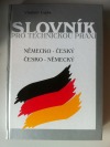 Německo-český/česko-německý slovník pro technickou praxi