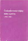 Československé dějiny státu a práva (1918-1945)