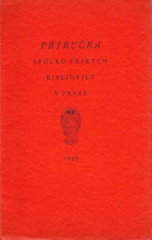 Příručka spolku českých bibliofilů v Praze, 1930
