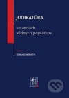 Judikatúra vo veciach súdnych poplatkov obálka knihy