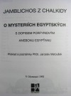 O mysteriích egyptských, s dopisem Porfyriovým Anebonu Egypťanu