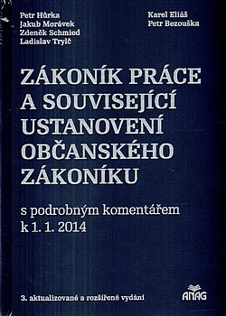 Zákoník práce a související ustanovení nového občanského zákoníku obálka knihy