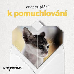 Origami přání - Miluji kočky (kotě)