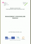 Management v regionálním rozvoji