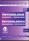 Filozofie, psychologie, sociologie č.11