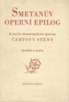 Smetanův operní epilog obálka knihy