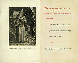 Život svatého Ivana, prvního v Čechách poustevníka