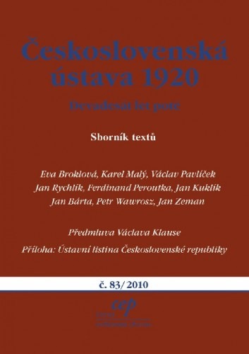 Československá ústava 1920: Devadesát let poté