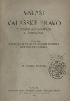 Valaši a valašské právo v zemích slovanských a uherských