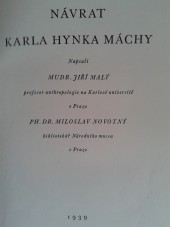 Návrat K.H.Máchy do Prahy