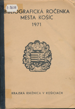 Bibliografická ročenka mesta Košíc 1971