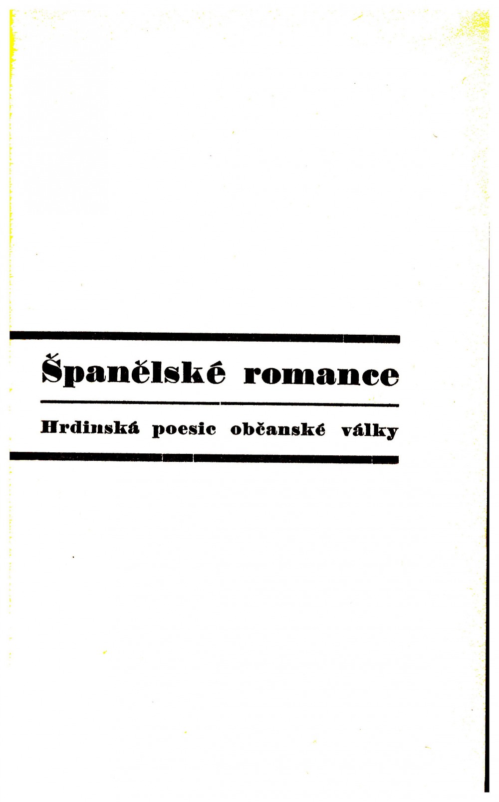 Španělské romance