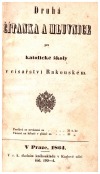 Druhá čítanka a mluvnice pro katolické školy v císařství Rakouském.