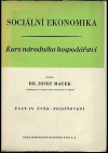 Sociální ekonomika : kurs národního hospodářství. Část IV, Úvěr, pojišťování