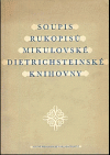 Soupis rukopisů mikulovské dietrichsteinské knihovny