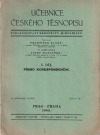 Učebnice českého těsnopisu podle soustavy Heroutovy-Mikulíkovy I. - Písmo korespondenční