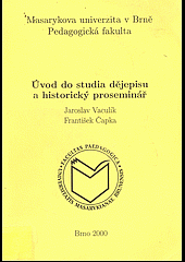 Úvod do studia dějepisu a historický proseminář obálka knihy