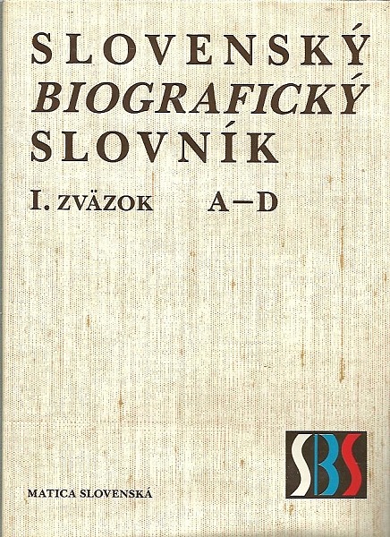 Slovenský biografický slovník I. A – D