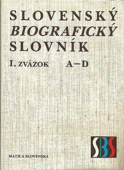 Slovenský biografický slovník I. A – D obálka knihy