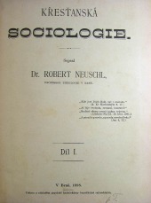 Křesťanská sociologie 1. díl