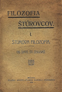 Filozofia Štúrovcov I. - Štúrova filozofia