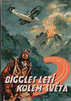 Biggles letí kolem světa obálka knihy