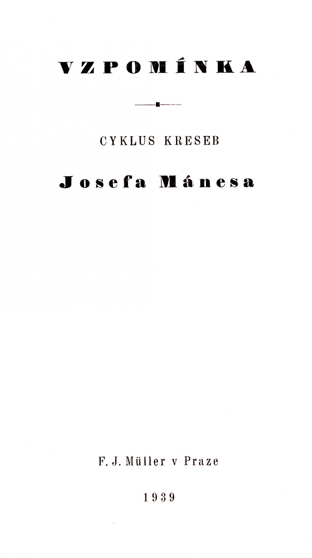 Vzpomínka na Josefa Mánesa