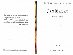 Jan Malát, život a dílo