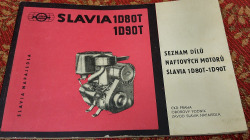 Seznam dílů naftových motorů Slavia 1D80T - 1D90T