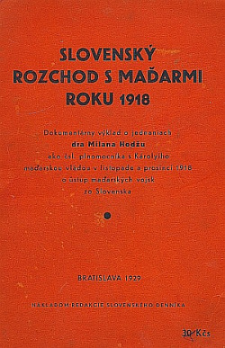 Slovenský rozchod s Maďarmi roku 1918