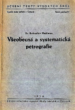 Všeobecná a systematická petrografie obálka knihy