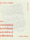 Zo slovenskej minulosti národnej a literárnej