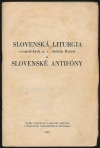 Slovenská liturgia evanjelických a. v. služieb Božích a Slovenské antifóny
