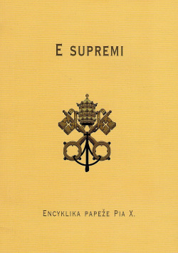 E supremi. Encyklika papeže Pia X.