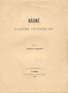Básně Giacoma Leopardi-ho