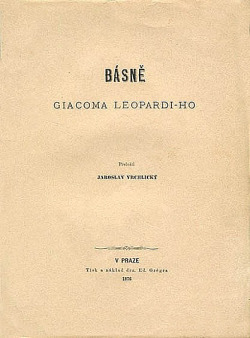 Básně Giacoma Leopardi-ho