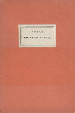 Dionysos a satyr obálka knihy