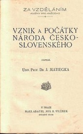 Vznik a počátky národa česko-slovenského