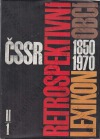 Retrospektivní lexikon obcí ČSSR I-II, 1850-1970