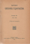 Spisy Gregora-Tajovského IV.