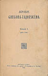 Spisy Gregora-Tajovského I.
