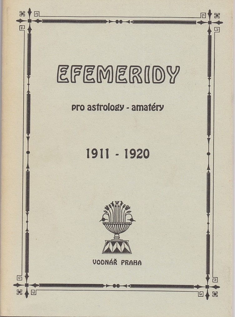 Efemeridy pro astrology - amatéry 1911-1920