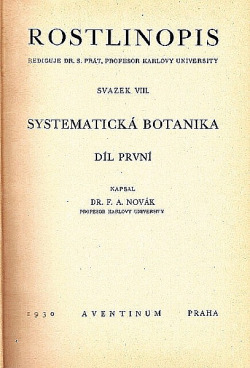 Rostlinopis: Systematická botanika, 1. díl