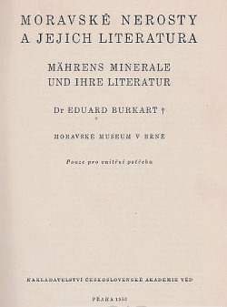 Moravské nerosty a jejich literatura