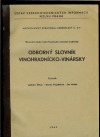 Odborný slovník vinohradnícko-vinársky