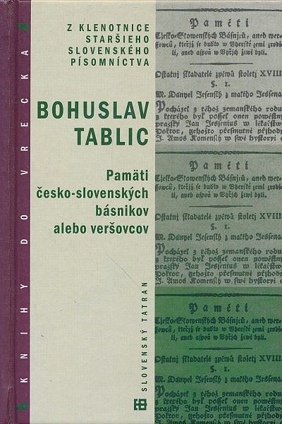 B tablic pamäti česko-slovenských básnikov alebo textov