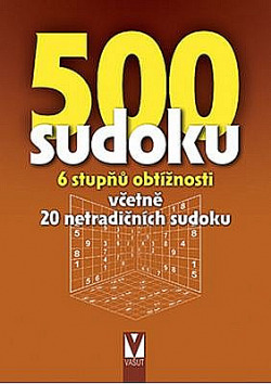 500 sudoku – 6 stupňů obtížností včetně 20 netradičních sudoku